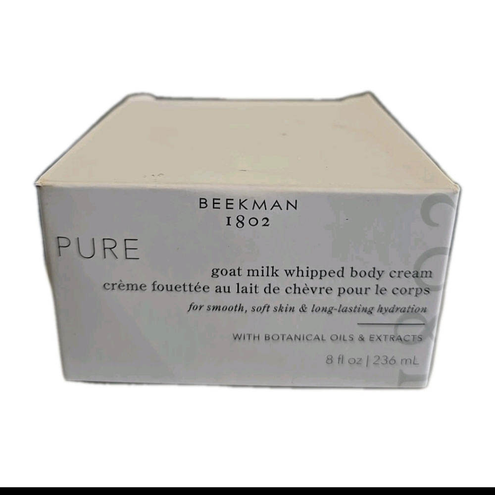 Beekman 1802 Goat Milk Whipped Body Cream 8 Fl Oz SEALED Botanical Oils NWT